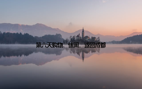 第六天购物、休闲, 返回成都