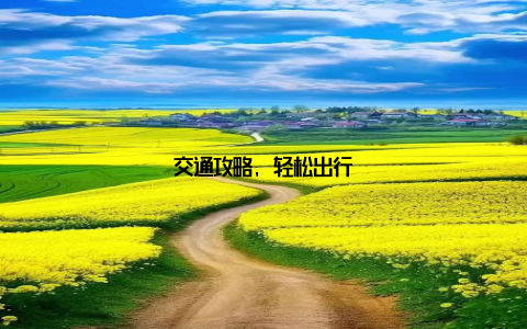 交通攻略, 轻松出行