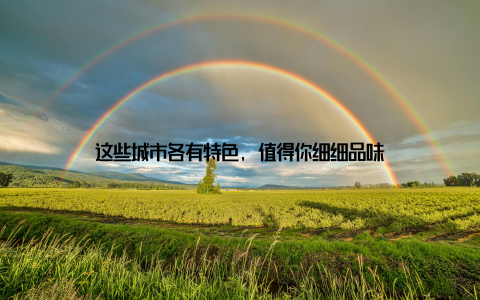 这些城市各有特色, 值得你细细品味
