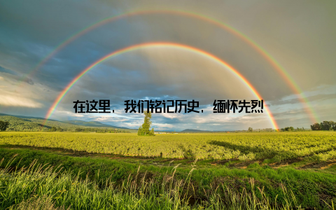 在这里, 我们铭记历史, 缅怀先烈